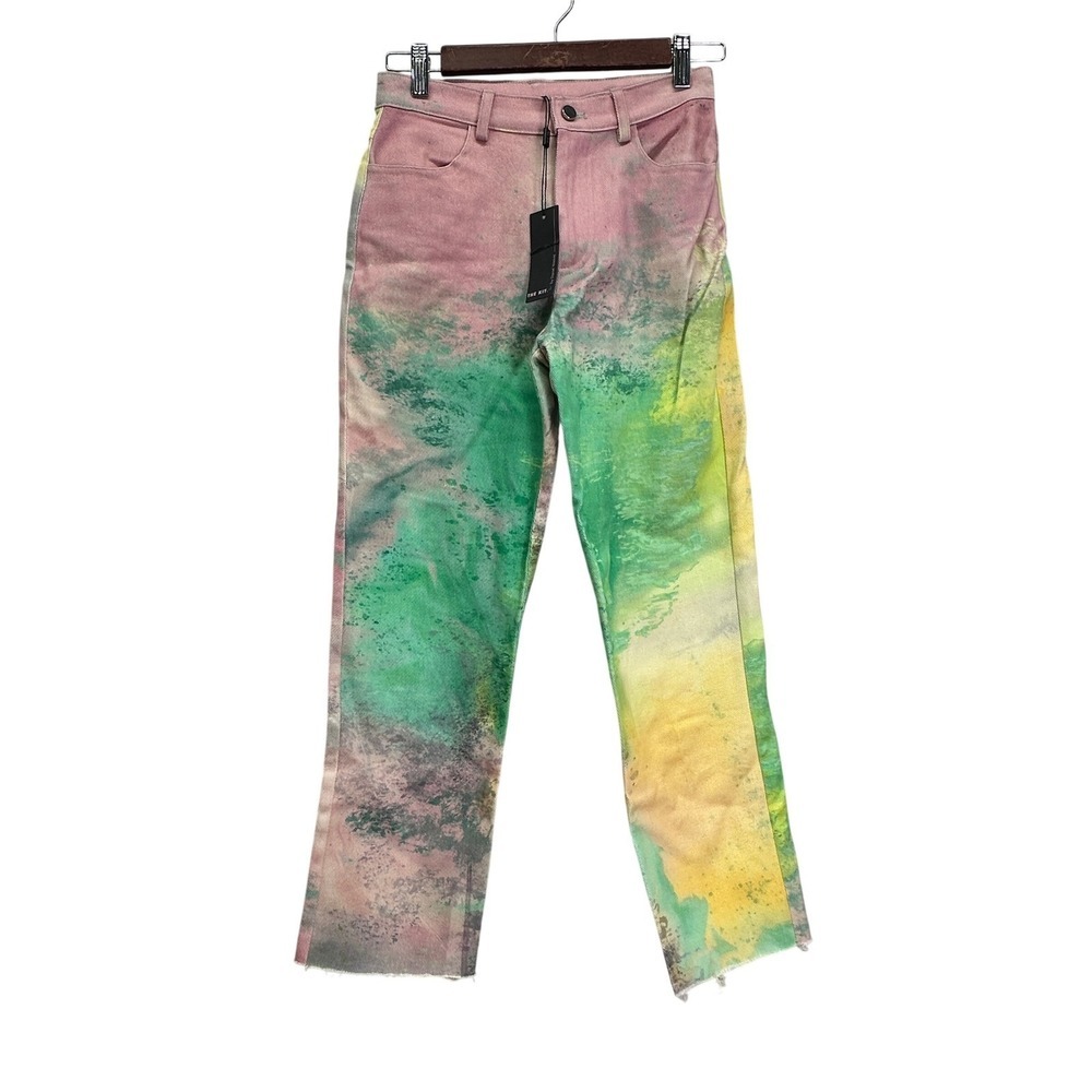 THE KIT. Daniel Vosovic Cropped Alexa Jean Pastel Fog Organic Cotton Twill 4